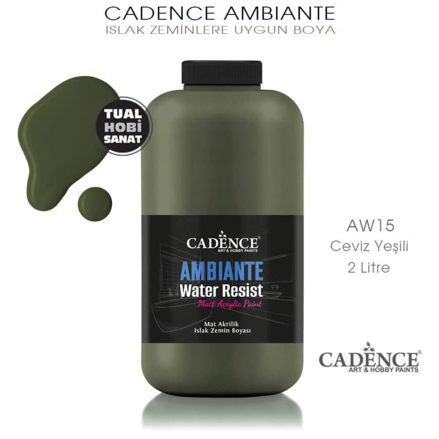 Cadence Ambiante Islak Zemin Boyası Ceviz 2000ml AW15 - 1
