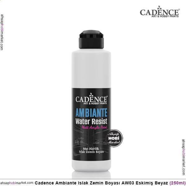 Cadence Ambiante Islak Zemin Boyası Eskimiş Beyaz 250ml AW03 - 1