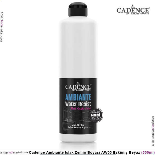 Cadence Ambiante Islak Zemin Boyası Eskimiş Beyaz 500ml AW03 - 1