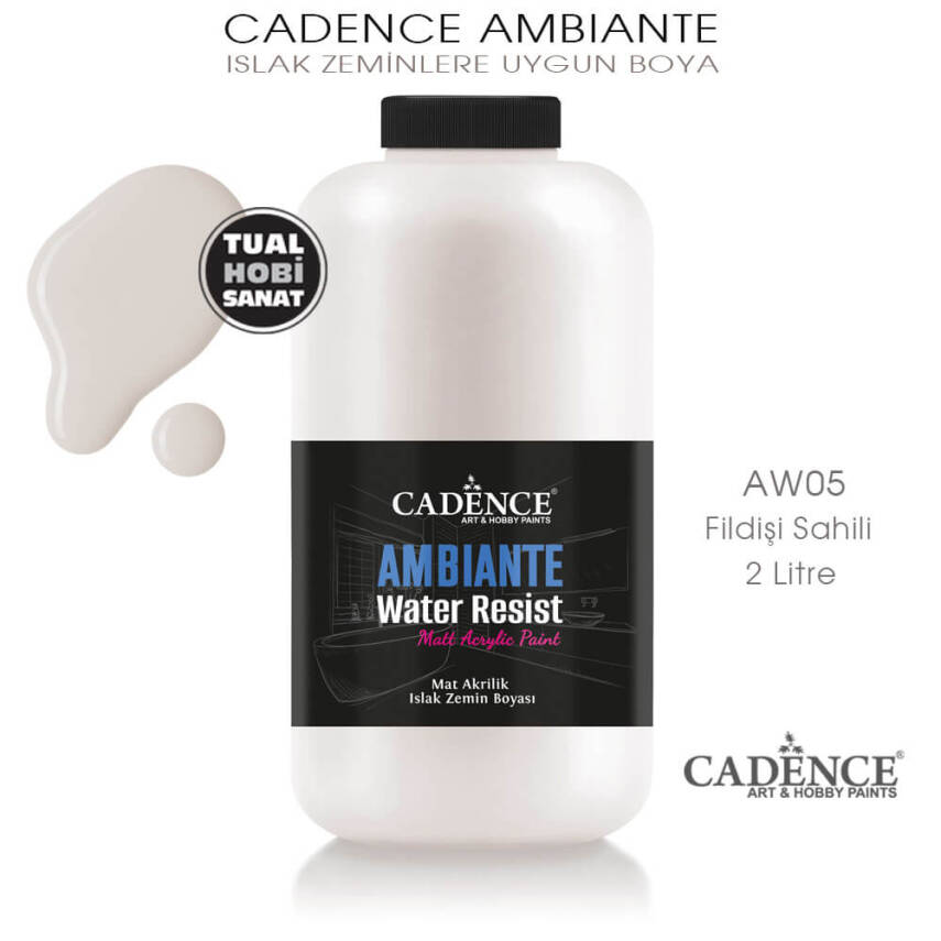 Cadence Ambiante Islak Zemin Boyası Fildişi Sahili 2000ml AW05 - 1