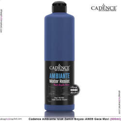 Cadence Ambiante Islak Zemin Boyası Gece Mavi 500ml AW09 - Cadence