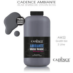Cadence Ambiante Islak Zemin Boyası Grafiti Gri 2000ml AW22 - Cadence