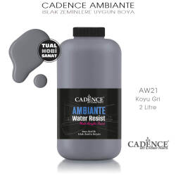 Cadence Ambiante Islak Zemin Boyası Koyu Gri 2000ml AW21 - Cadence