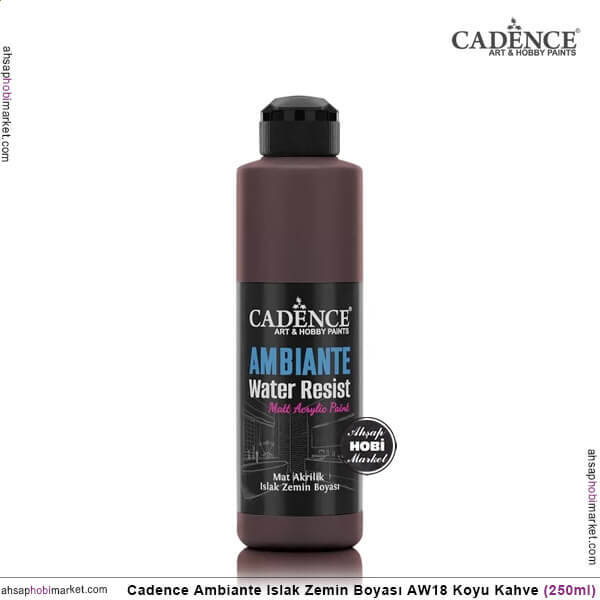 Cadence Ambiante Islak Zemin Boyası Koyu Kahve 250ml AW18 - 1