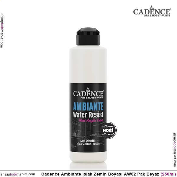 Cadence Ambiante Islak Zemin Boyası Pak Beyaz 250ml AW02 - 1