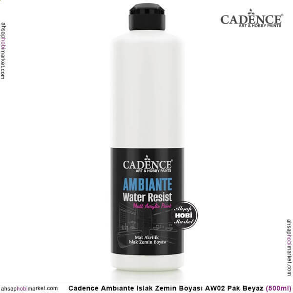 Cadence Ambiante Islak Zemin Boyası Pak Beyaz 500ml AW02 - 1