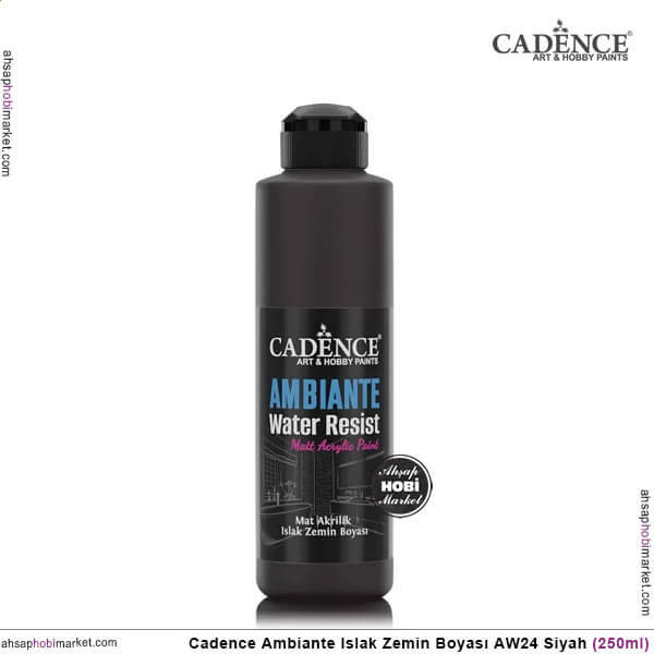 Cadence Ambiante Islak Zemin Boyası Siyah 250ml AW24 - 1