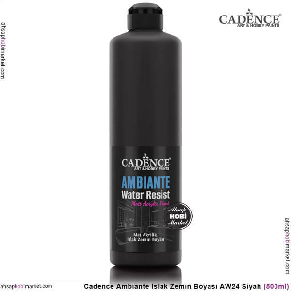 Cadence Ambiante Islak Zemin Boyası Siyah 500ml AW24 - 1