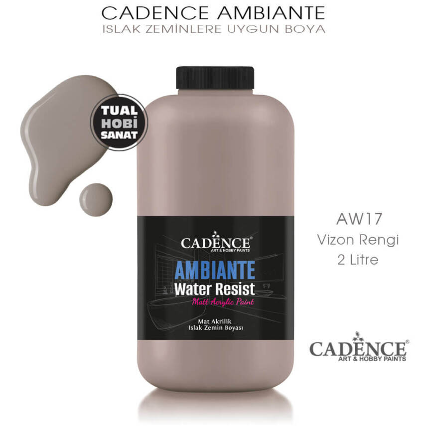 Cadence Ambiante Islak Zemin Boyası Vizon 2000ml AW17 - 1