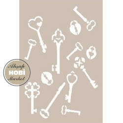 Cadence Anahtar Temalı Stencil Şablon AS462 - Cadence