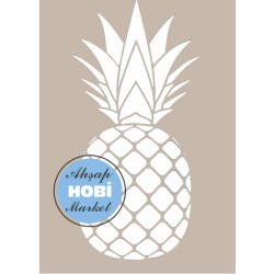 Cadence Ananas Motifli Stencil Şablon (A4 Ölçülü) AS594 - Cadence