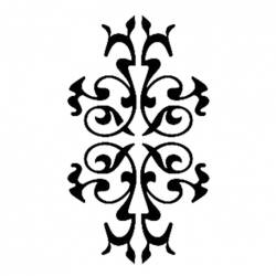 Cadence Antik Motifli Stencil Şablon D211 - Cadence