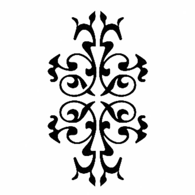 Cadence Antik Motifli Stencil Şablon D211 - 1