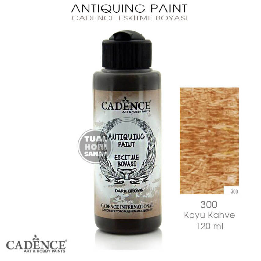 Cadence Antiquing Eskitme Boyası 300 Koyu Kahve - 1