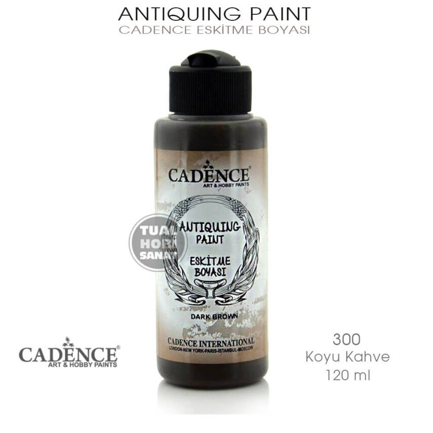 Cadence Antiquing Eskitme Boyası 300 Koyu Kahve - 2