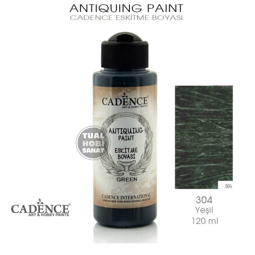 Cadence Antiquing Eskitme Boyası 304 Yeşil - 1