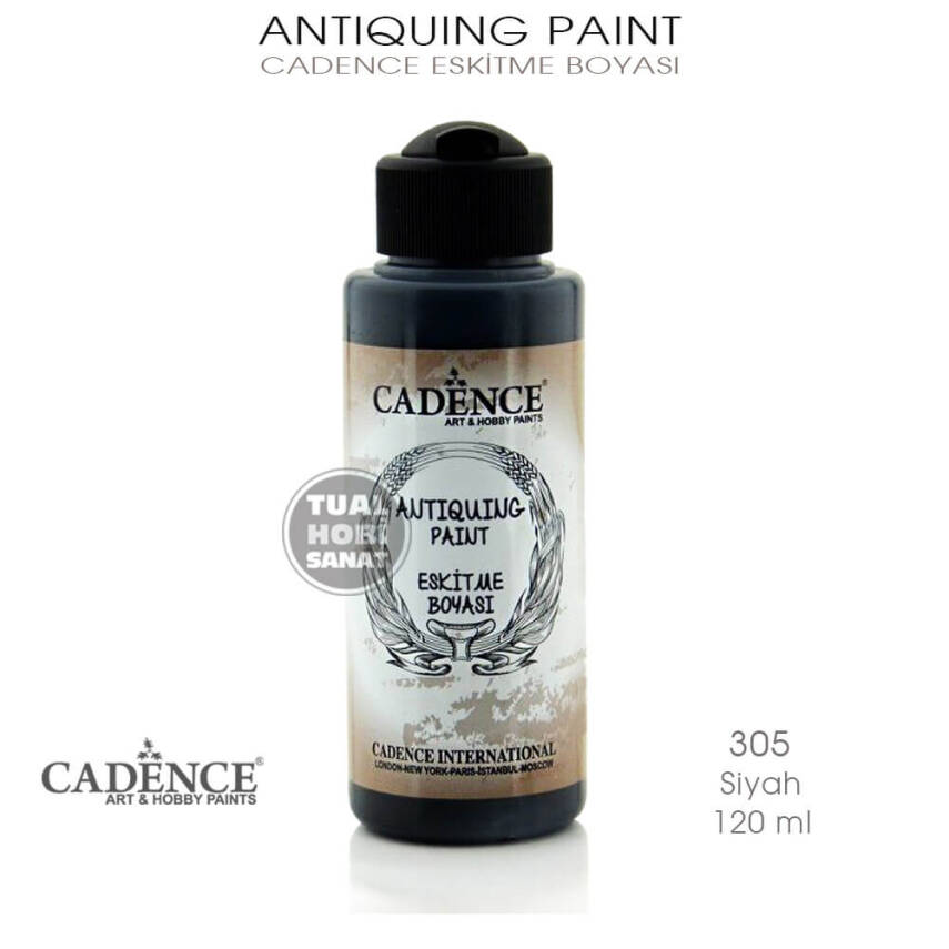 Cadence Antiquing Eskitme Boyası 305 Siyah - 2