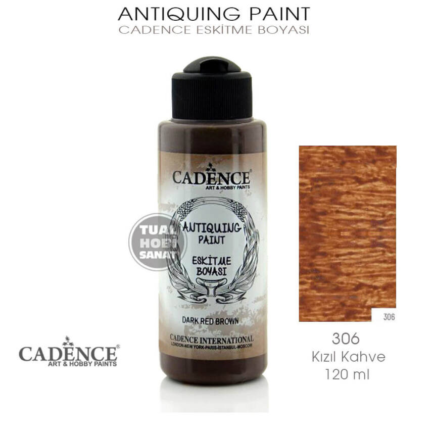 Cadence Antiquing Eskitme Boyası 306 Kızıl Kahve - 1