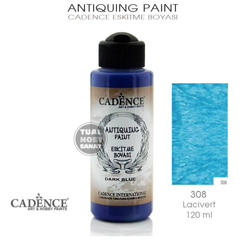 Cadence Antiquing Eskitme Boyası 308 Lacivert - 1