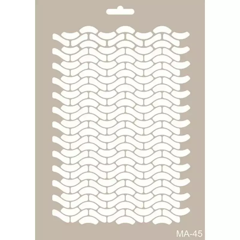 Cadence Araba Lastiği Desenli Stencil Şablon MA45 - 1