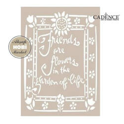 Cadence Arkadaşlık Temalı Stencil Şablon AS425 - Cadence