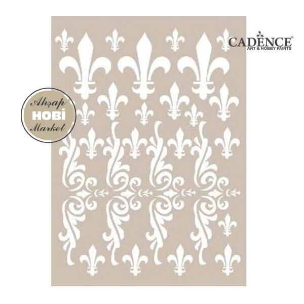 Cadence Askı Motifli Stencil Şablon AS423 - 1