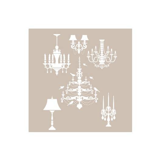 Cadence Avize Şamdan Desenli Stencil Şablon AS544 - 1