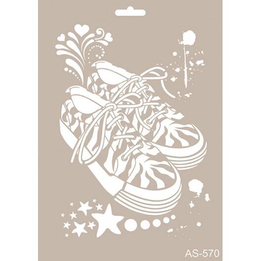 Cadence Ayakkabı Temalı Stencil Şablon AS570 - 1