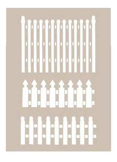 Cadence Bahçe Çiti Desenli Stencil Şablon AS487 - 1