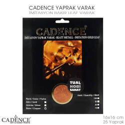 Cadence Bakır Yaprak Varak 25 Yaprak - Cadence