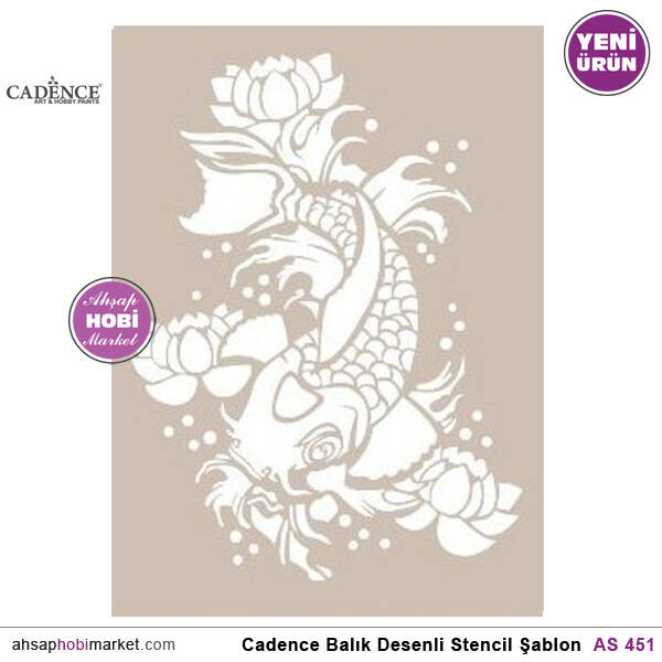 Cadence Balık Desenli Stencil Şablon AS451 - 1