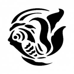 Cadence Balık Desenli Stencil Şablon D387 - Cadence