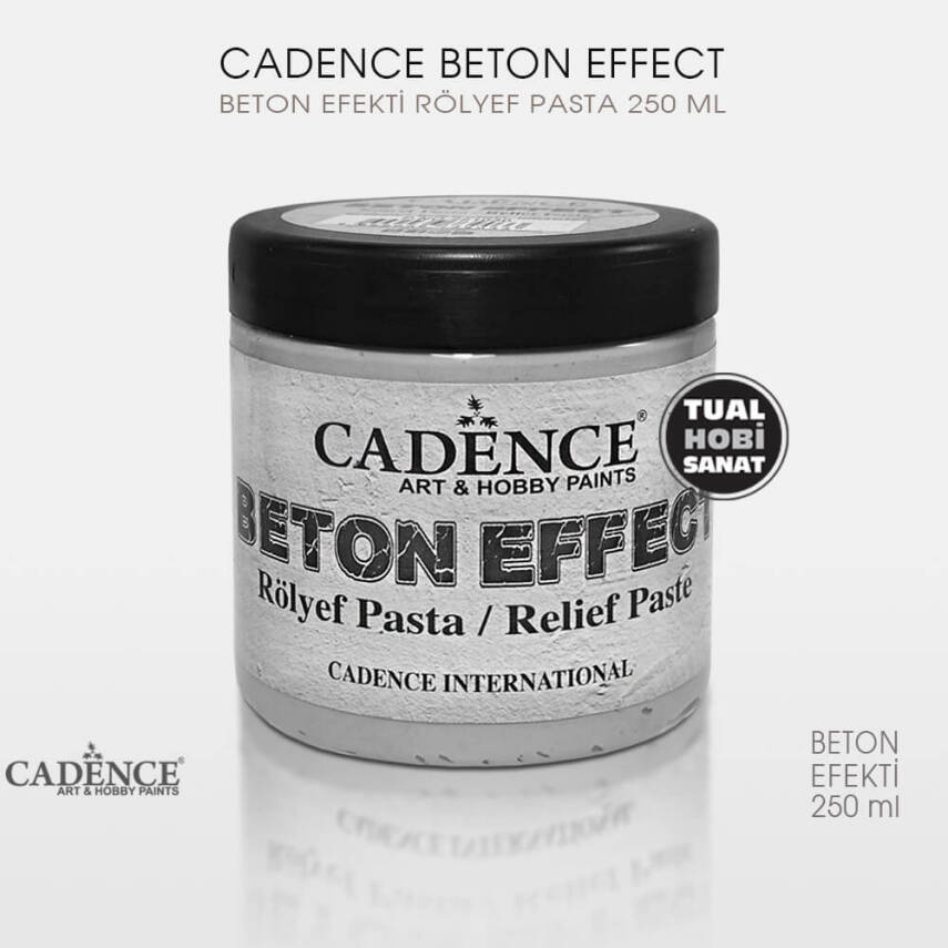 Cadence Beton Efekt Rölyef Pasta 250 ml 350 gr - 1