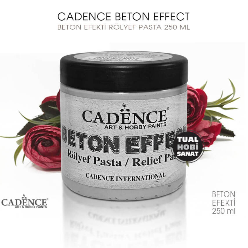 Cadence Beton Efekt Rölyef Pasta 250 ml 350 gr - 2