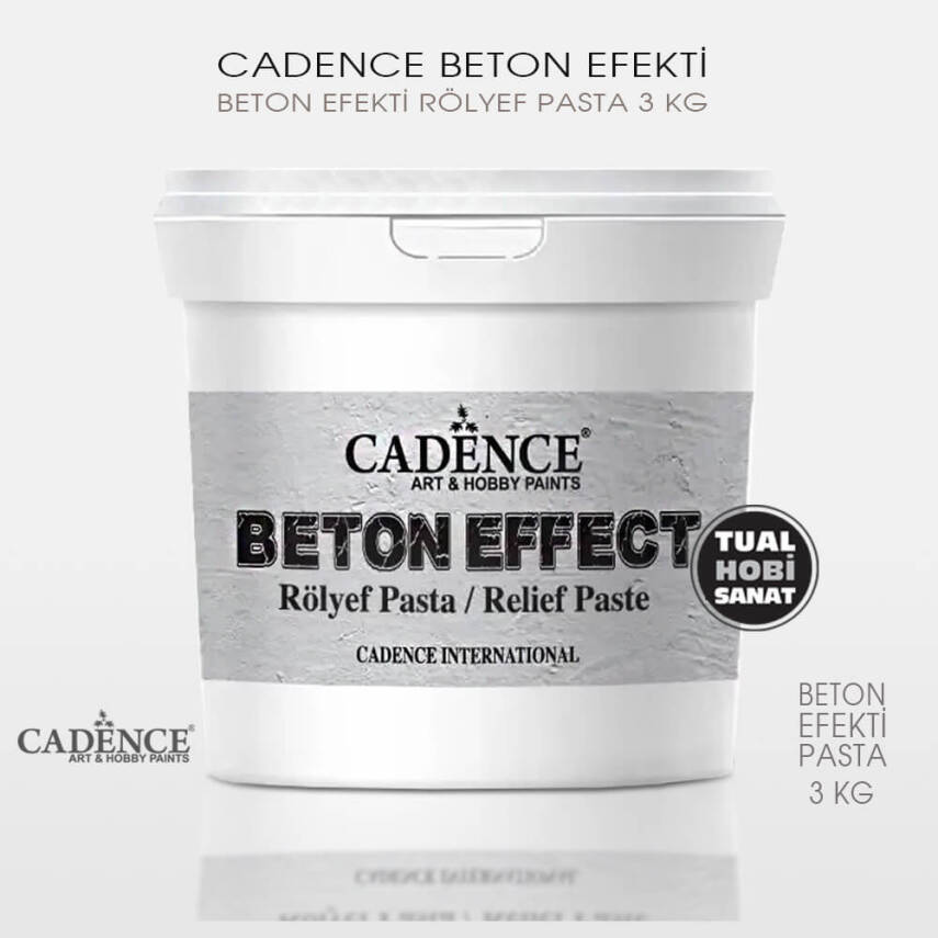 Cadence Beton Efekt Rölyef Pasta 3 kg - 1