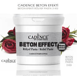Cadence Beton Efekt Rölyef Pasta 3 kg - Cadence (1)