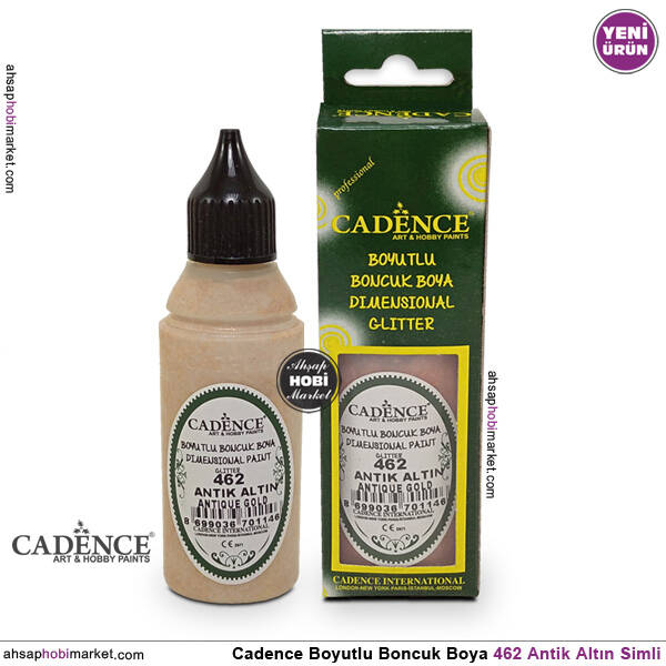 Cadence Boyutlu Boncuk Boya 462 Simli Antik Altın - 1