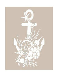 Cadence Büyük Çapa Temalı Stencil Şablon AS468 - Cadence