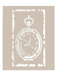 Cadence Büyük Köstekli Saat Stencil Şablon AS459 - Cadence