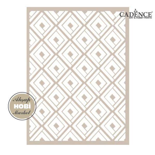 Cadence Cadence Geometrik Desenli Stencil Şablon AS515 - 1