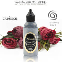 Cadence Cam Vitray Kontür Boyası 171 Gümüş Silver 50 ml - Cadence (1)