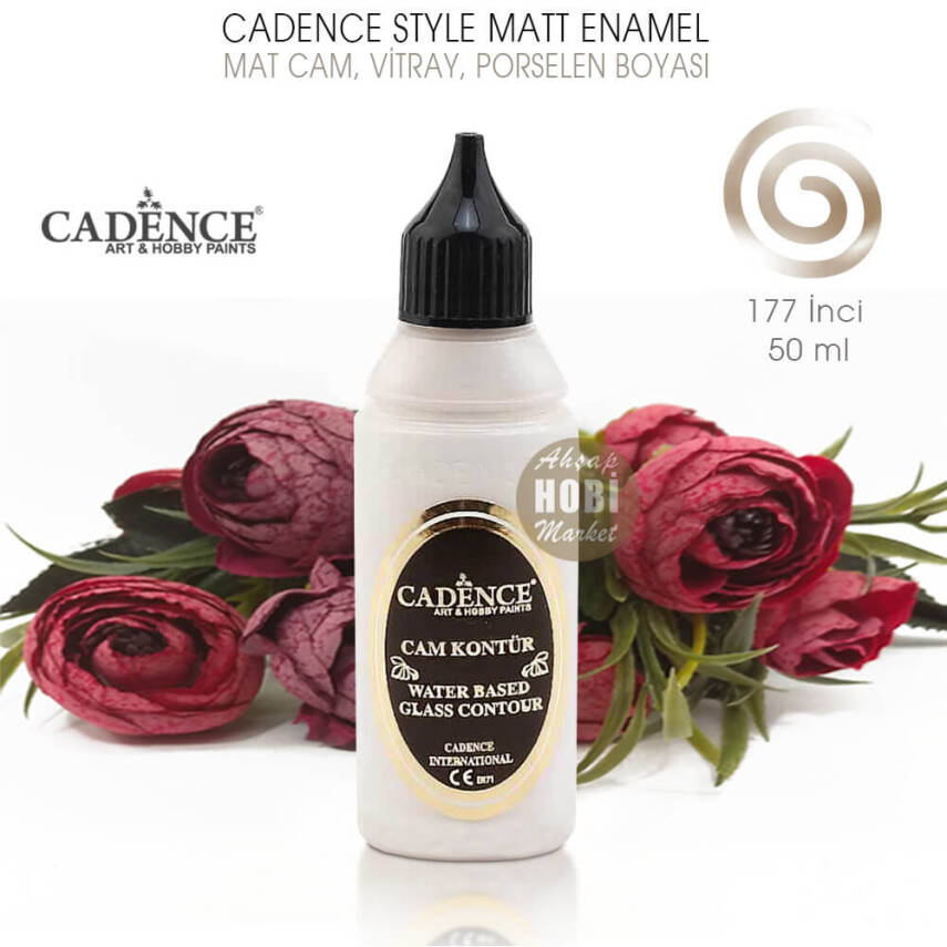 Cadence Cam Vitray Kontür Boyası 177 İnci Pearl 50 ml - 2
