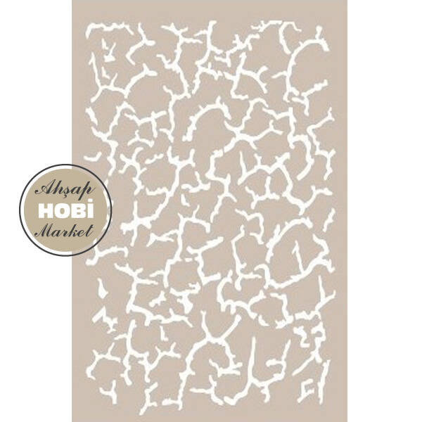 Cadence Çatlak Yüzey Stencil Şablon AS538 - 1