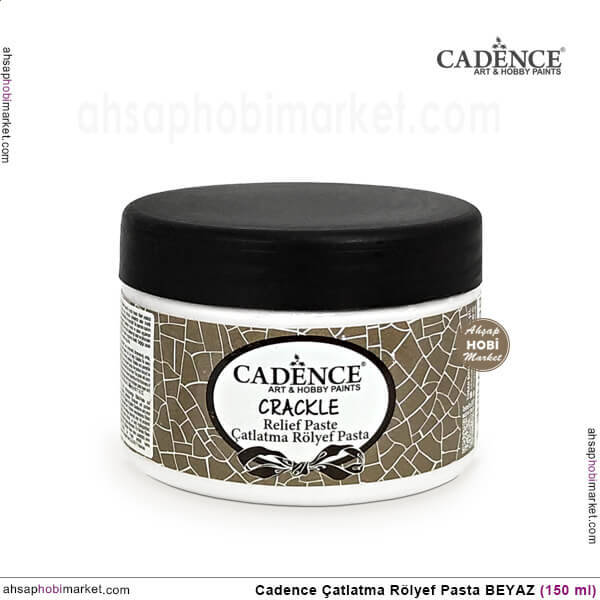 Cadence Çatlatma Rölyef Pasta Beyaz 150ml - 1