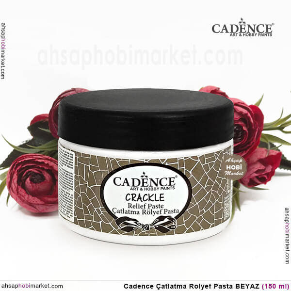 Cadence Çatlatma Rölyef Pasta Beyaz 150ml - 2