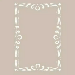 Cadence Çerçeve Desenli Stencil Şablon AS490 - Cadence