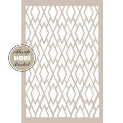 Cadence Çerçeve Desenli Stencil Şablon AS516 - Cadence