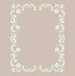 Cadence Çiçek Desenli Stencil Şablon AS494 - Cadence