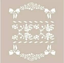 Cadence Çiçek Desenli Stencil Şablon AS511 - Cadence