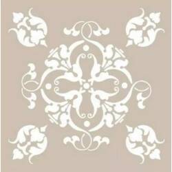 Cadence Çiçek Desenli Stencil Şablon AS522 - Cadence